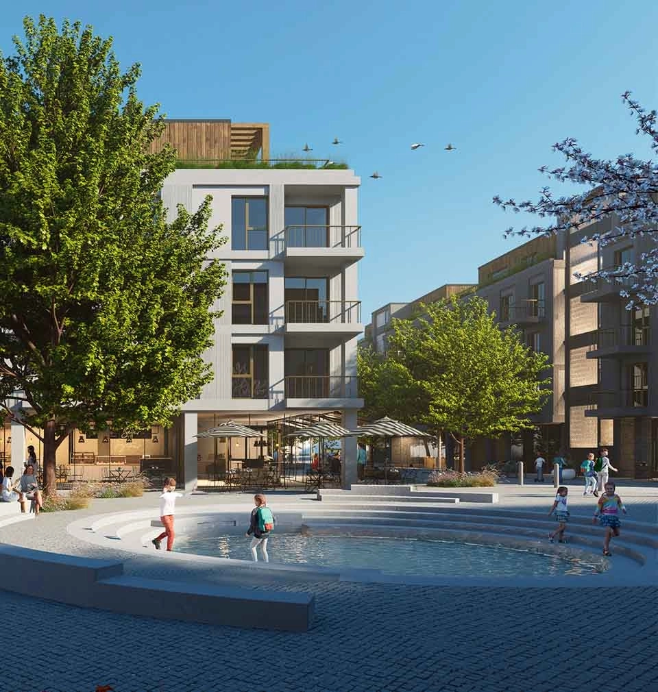 Nové centrum Jesenice: návrh moderní a udržitelné čtvrti